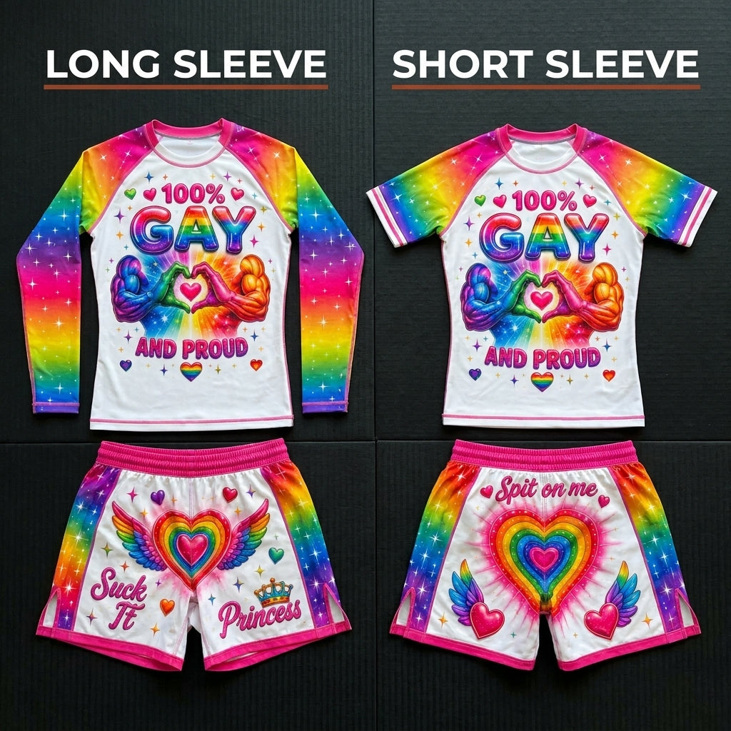 100% Gay — Rashguard + Shorts Set