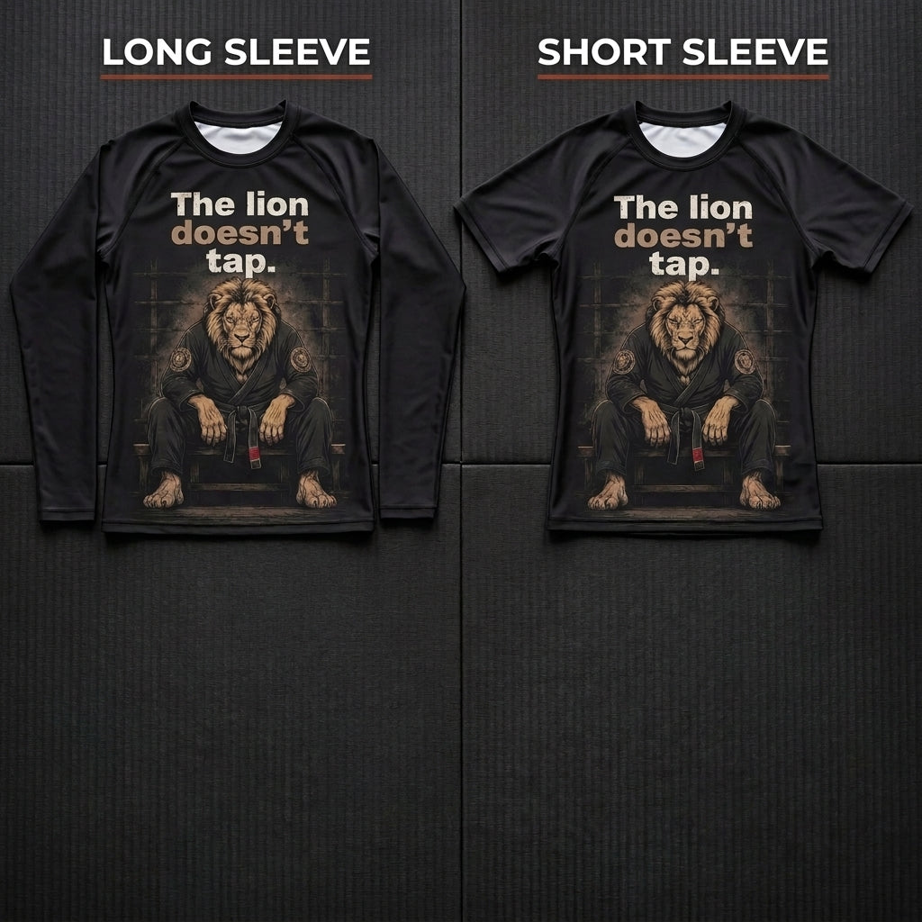The lion doesn't tap — Rashguard
