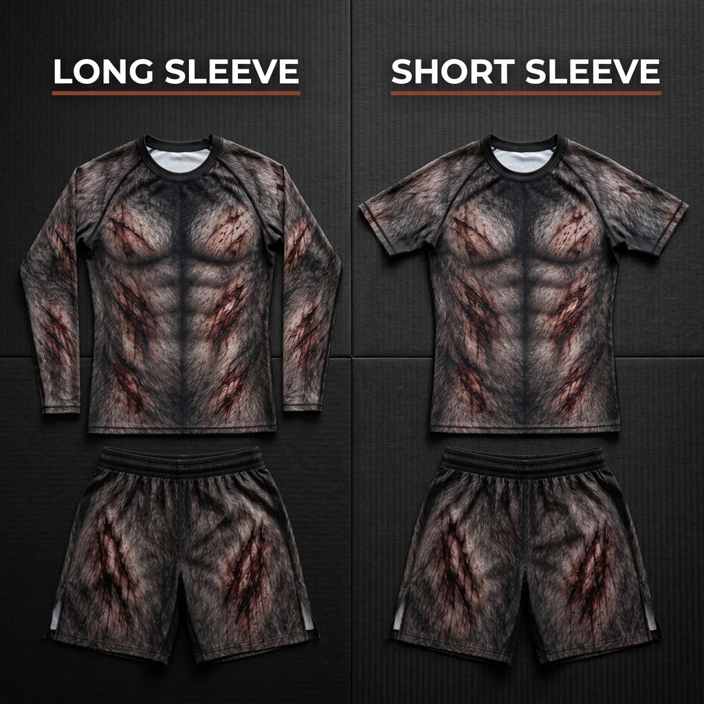 Injured Wolf Rashguard + Shorts Set