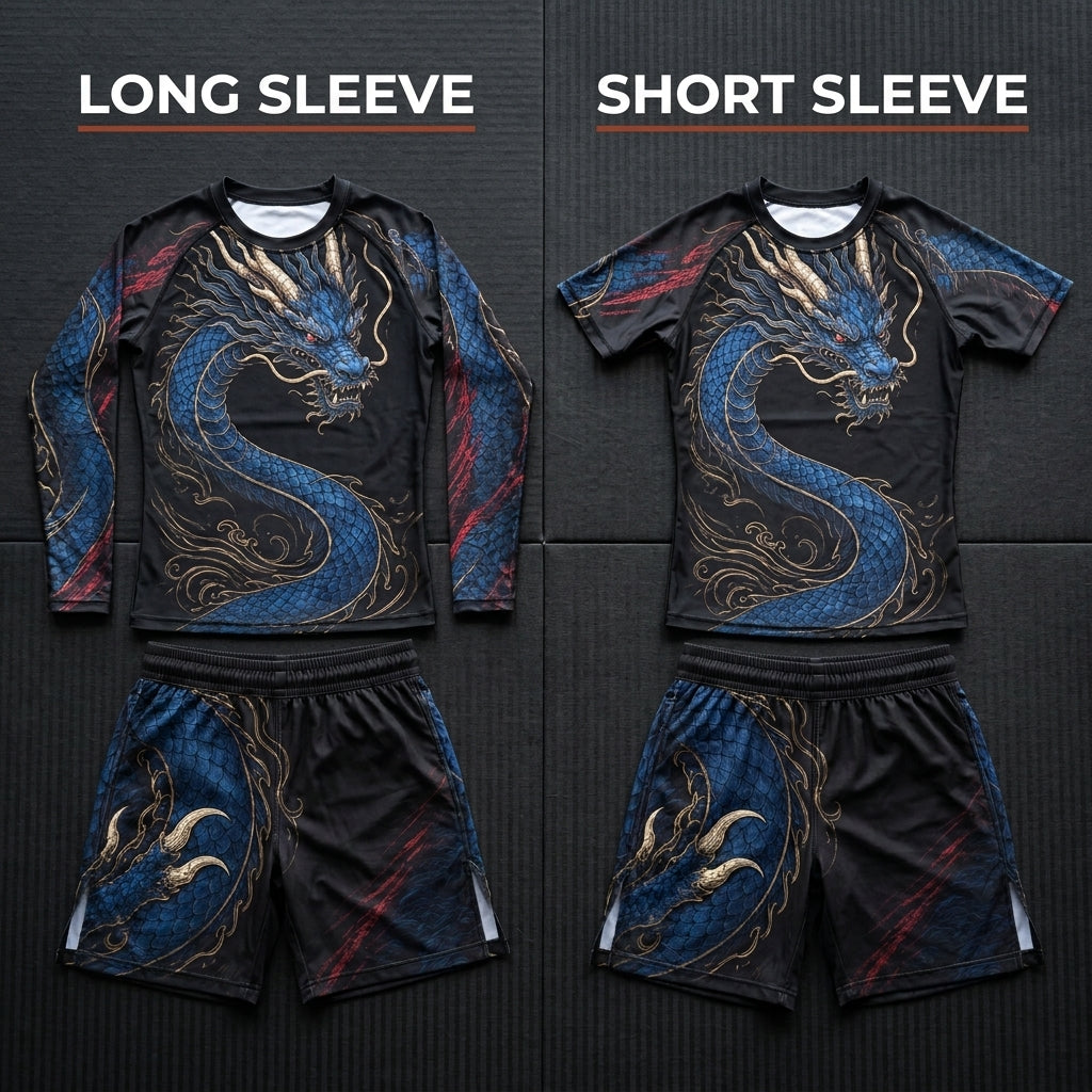 Blue dragon Rashguard + Shorts Set