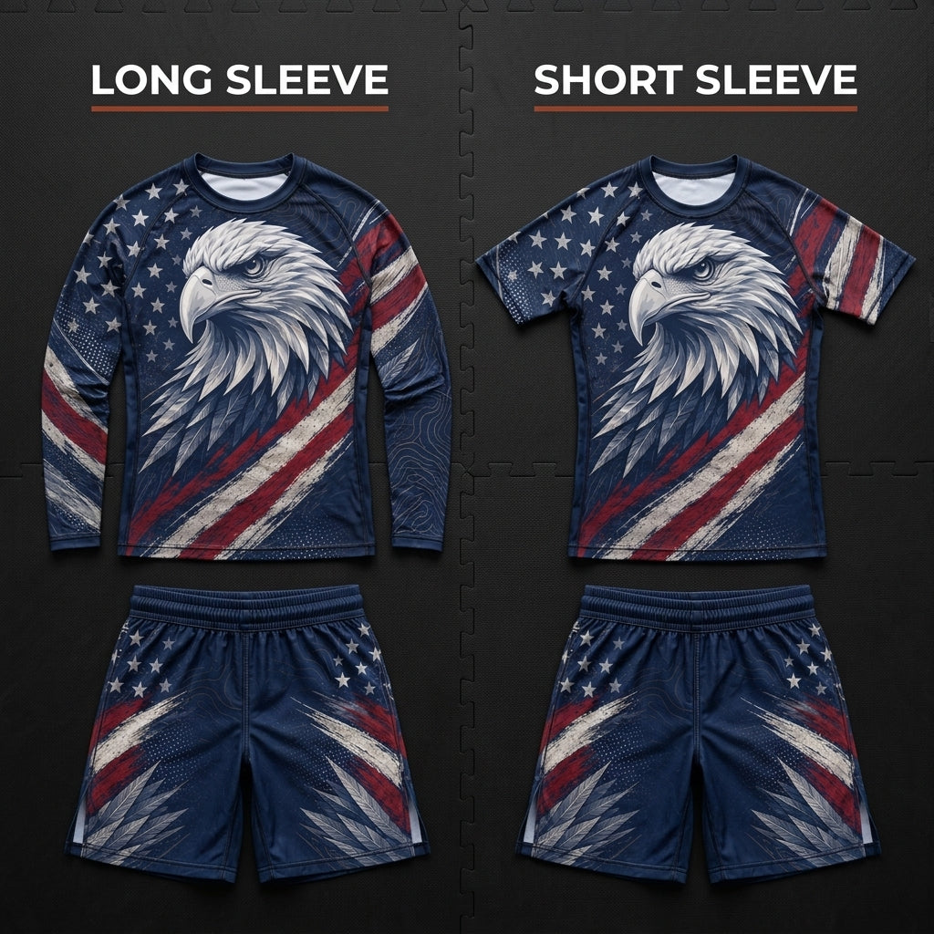American Eagle Rashguard + Shorts Set