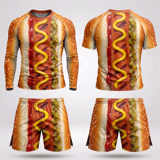 Hotdog Rashguard + Shorts Set