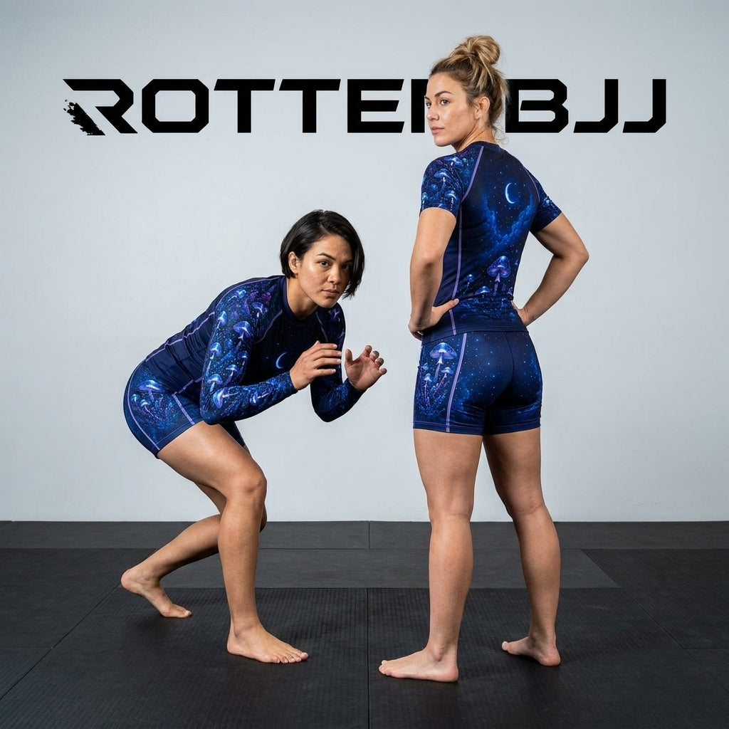 Blue Mushroom — Rashguard + Shorts Set