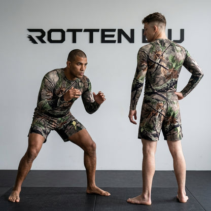 Tree Camo Rashguard + Shorts Set