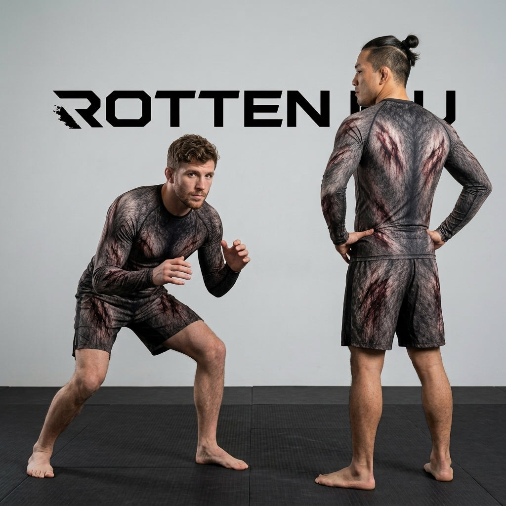 Injured Wolf Rashguard + Shorts Set