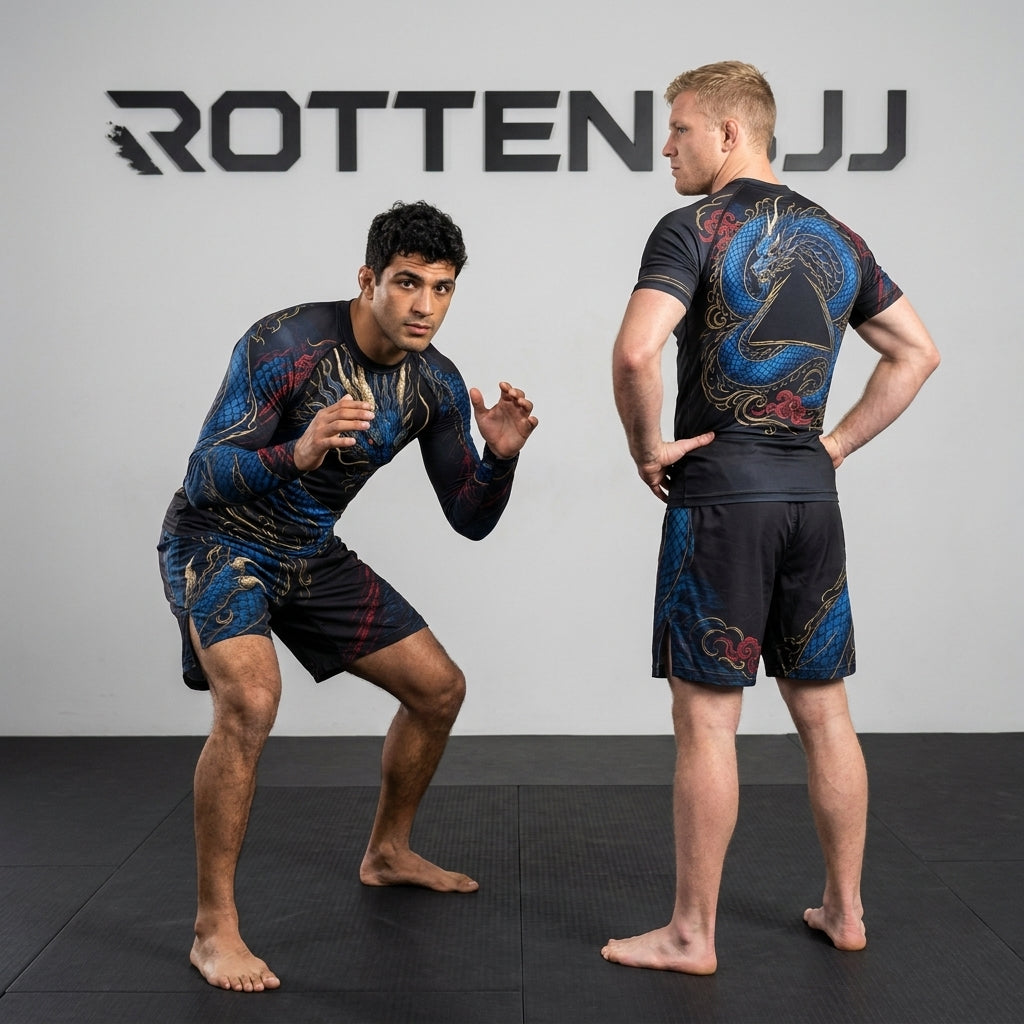 Blue dragon Rashguard + Shorts Set