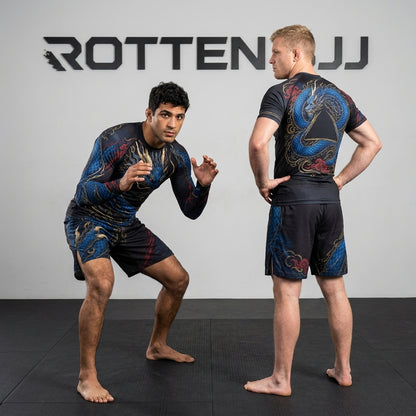 Blue dragon Rashguard + Shorts Set