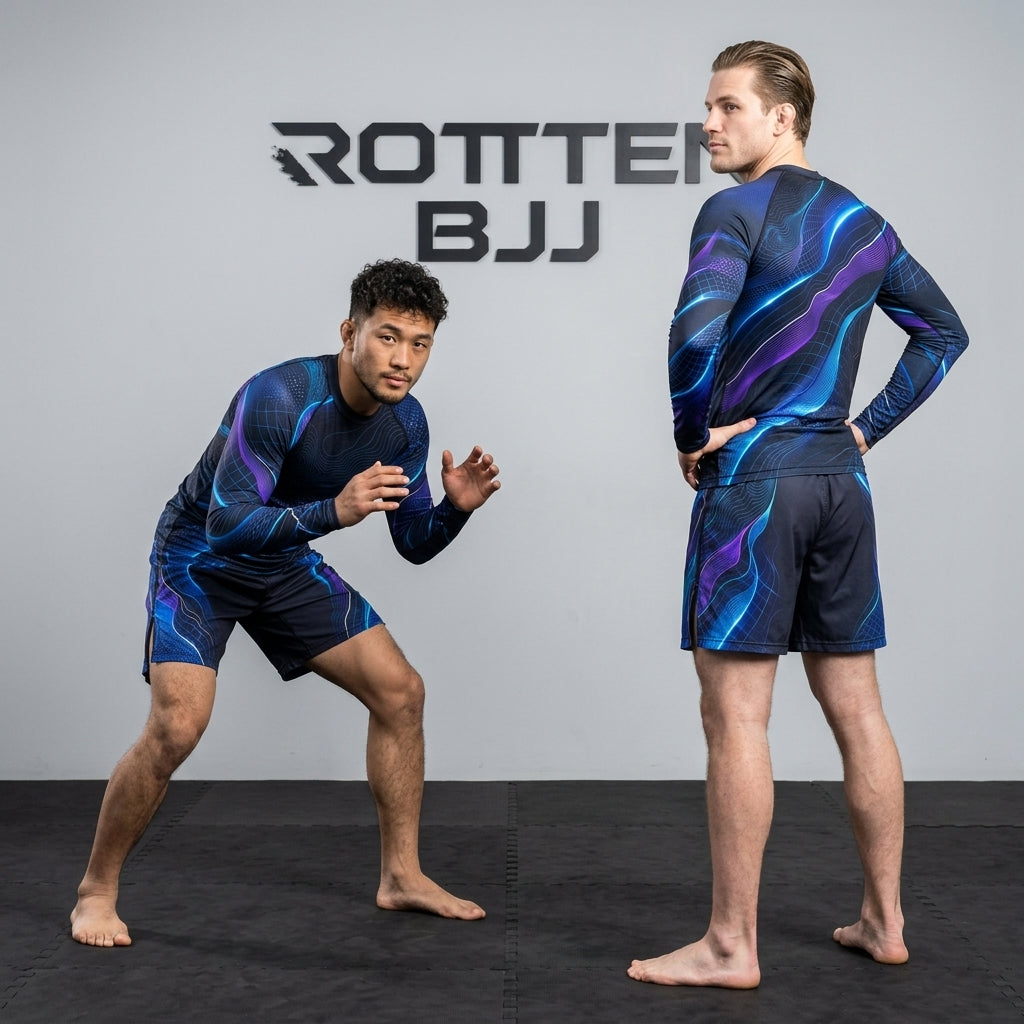 Blue waves Rashguard + Shorts Set