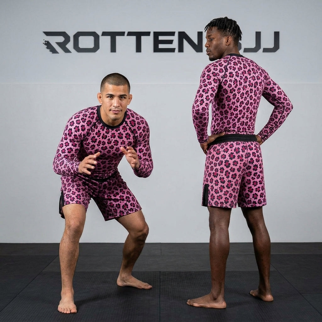 Pink Leopard — Rashguard + Shorts Set