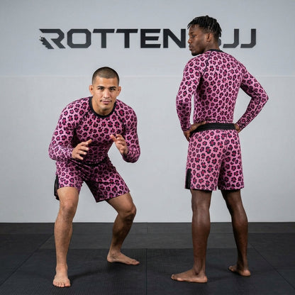 Pink Leopard — Rashguard + Shorts Set