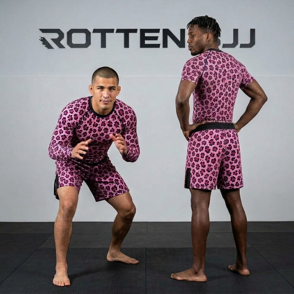 Pink Leopard — Rashguard + Shorts Set
