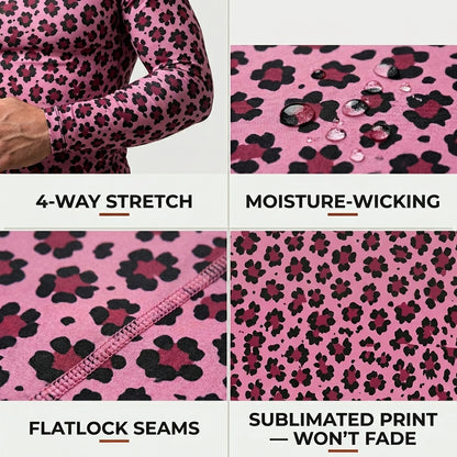 Pink Leopard — Rashguard + Shorts Set