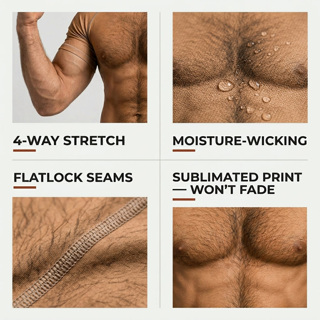 Naked— Rashguard + Shorts Set