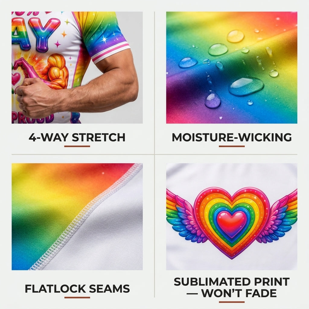 100% Gay — Rashguard + Shorts Set