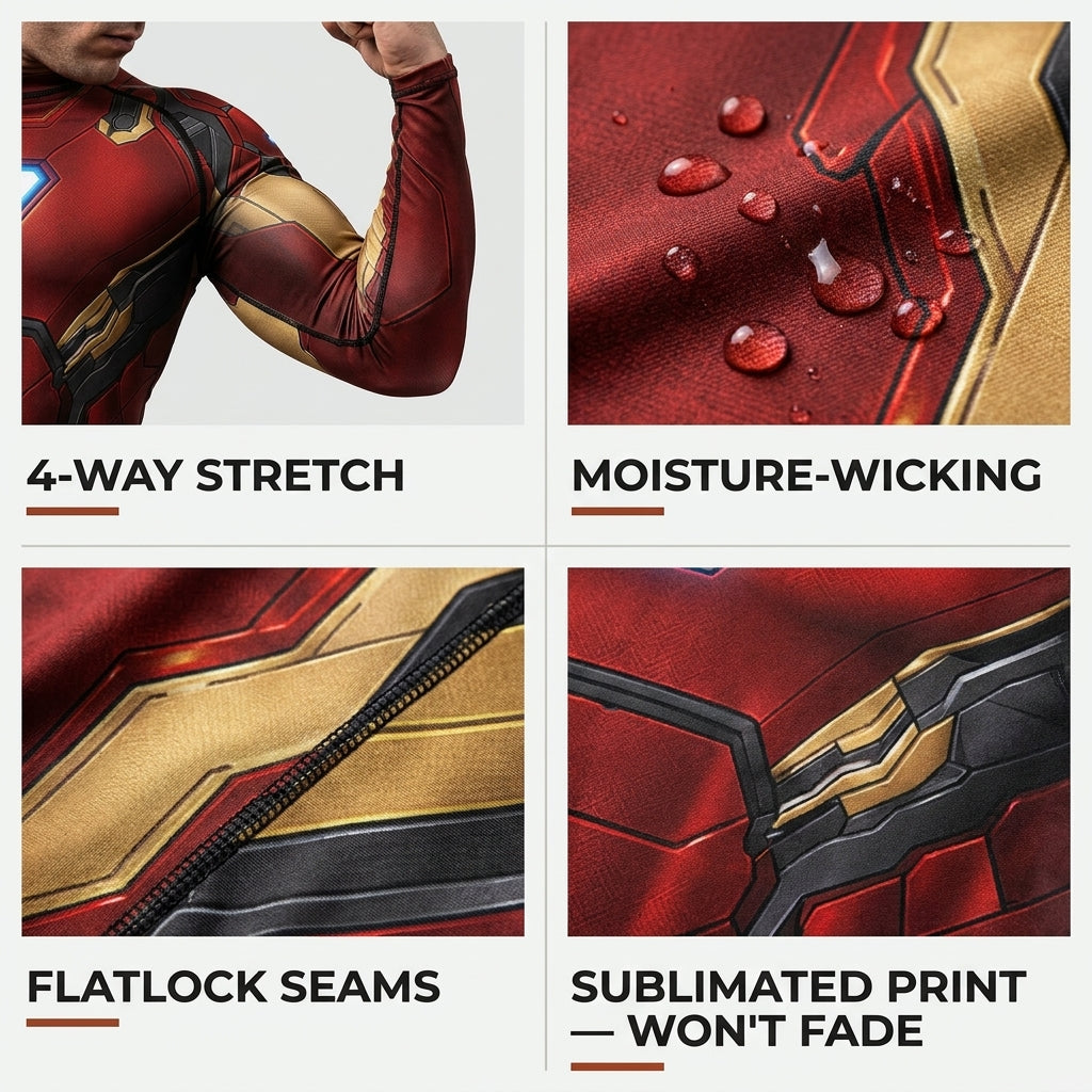 Iron Man — Rashguard + Shorts Set