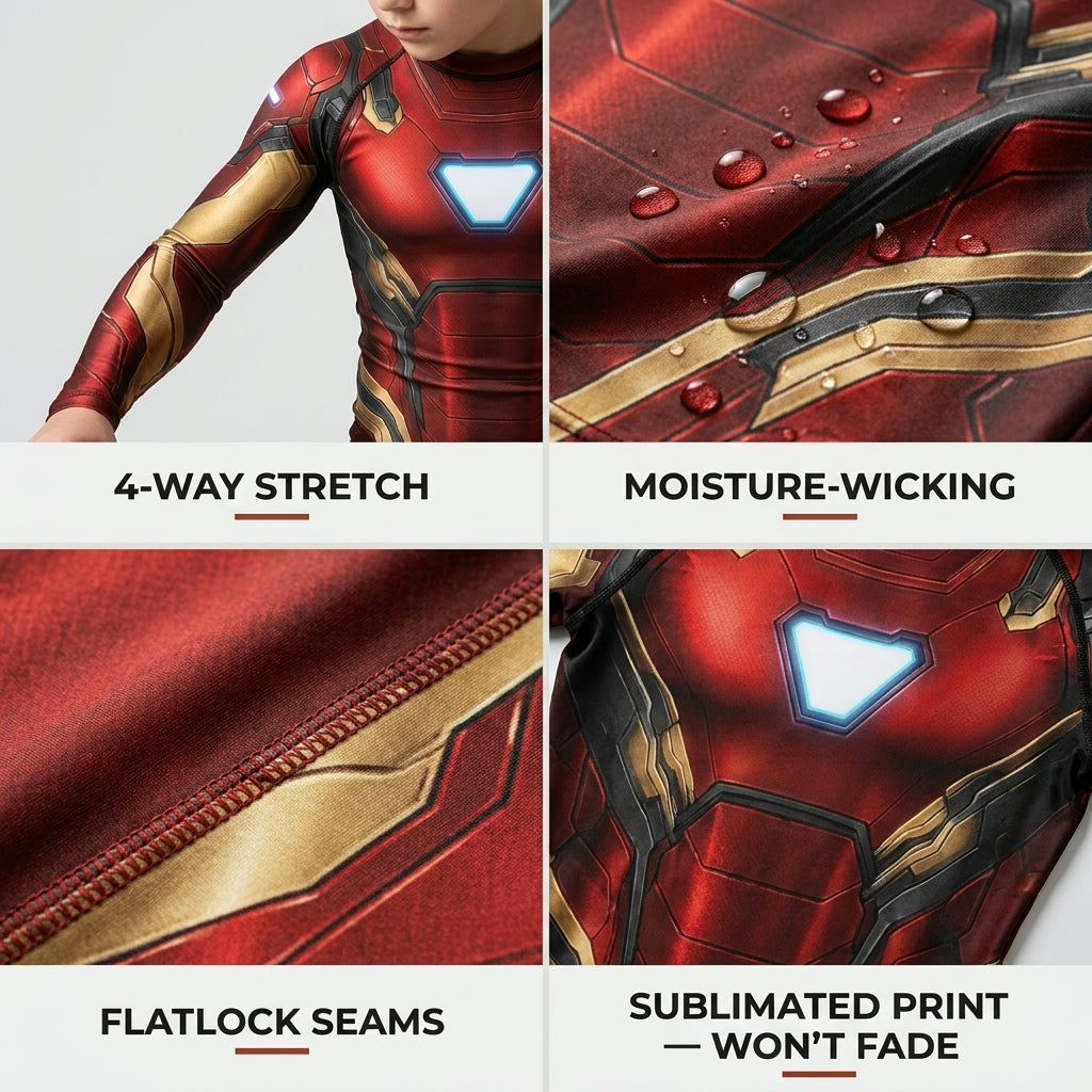 Iron Man (kids)— Rashguard + Shorts Set