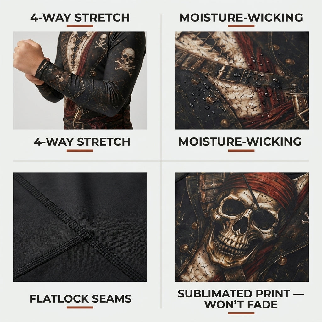 Pirate (kids)— Rashguard + Shorts Set