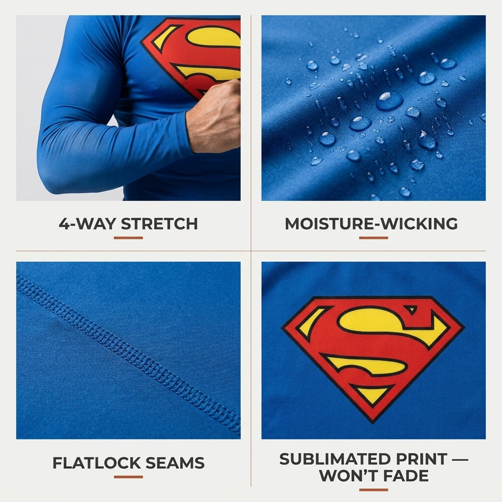 Super Man — Rashguard + Shorts Set