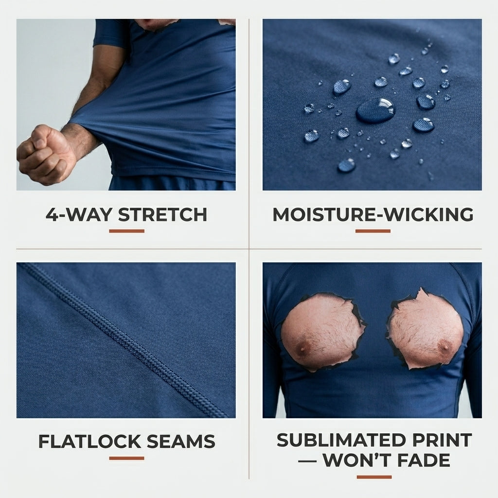 Free The Nipple — Rashguard + Shorts Set