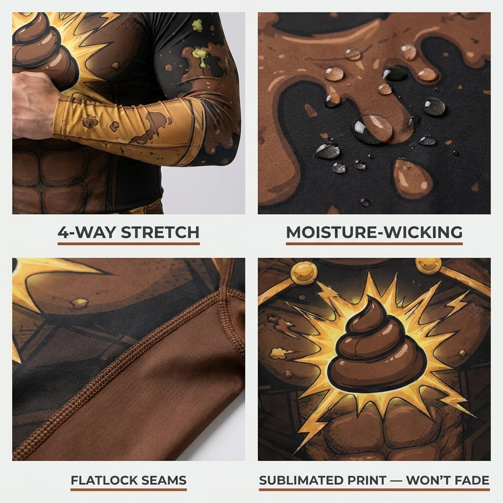 Poop Man — Rashguard + Shorts Set
