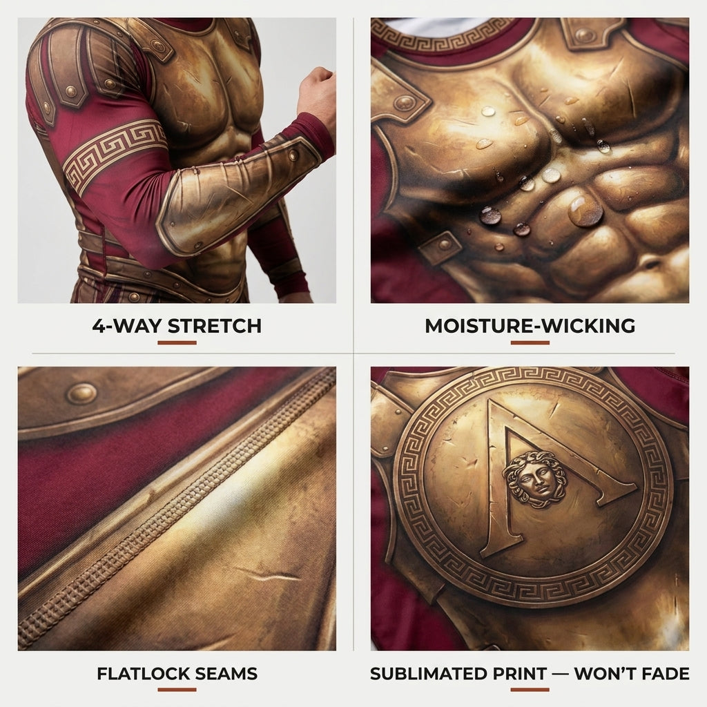 Greek Warrior — Rashguard + Shorts Set