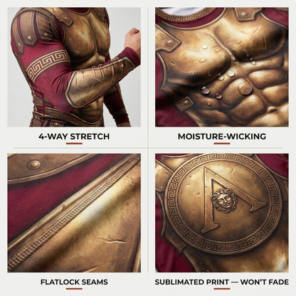 Greek Warrior — Rashguard + Shorts Set