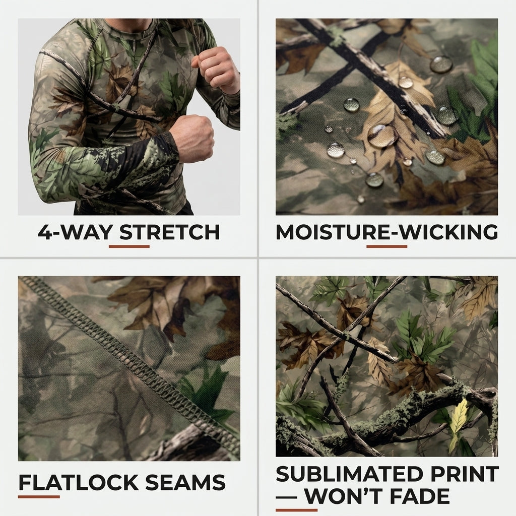 Tree Camo Rashguard + Shorts Set