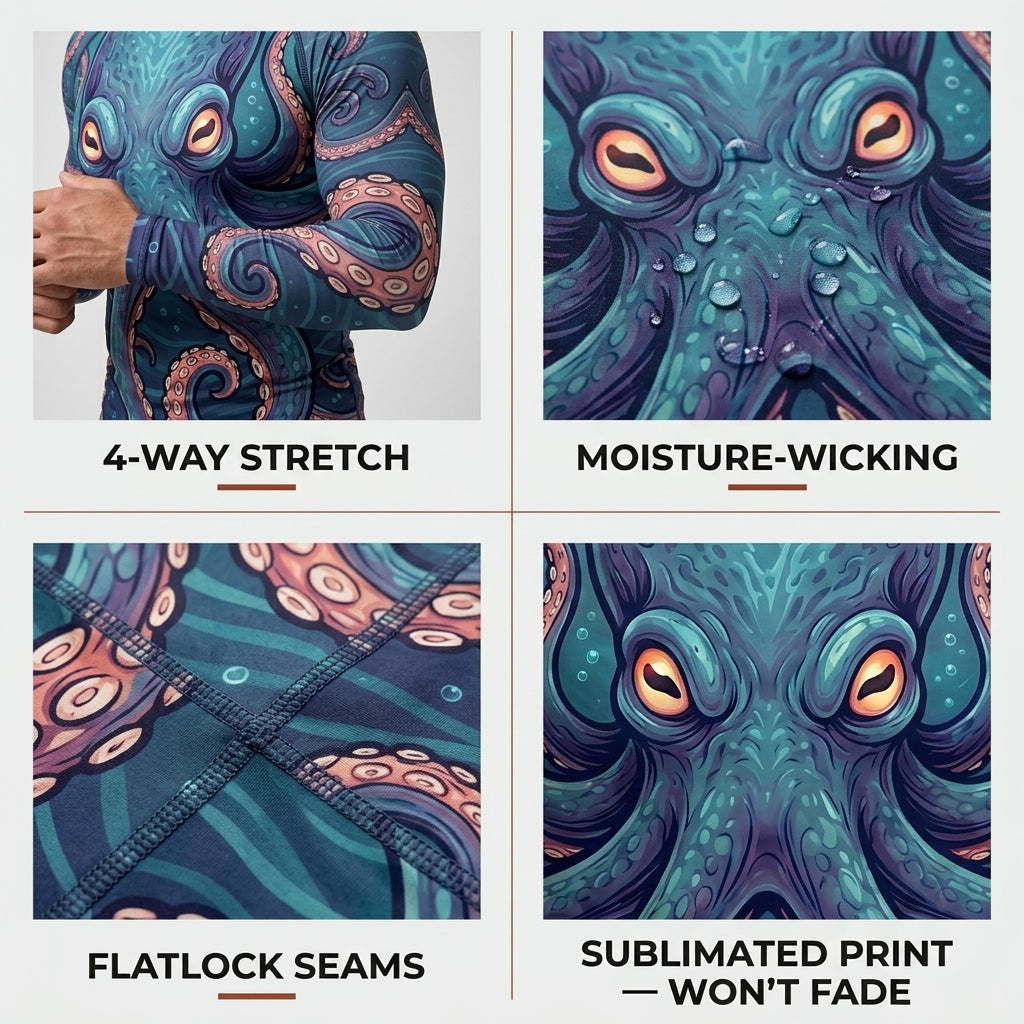 Octopus Rashguard + Shorts Set