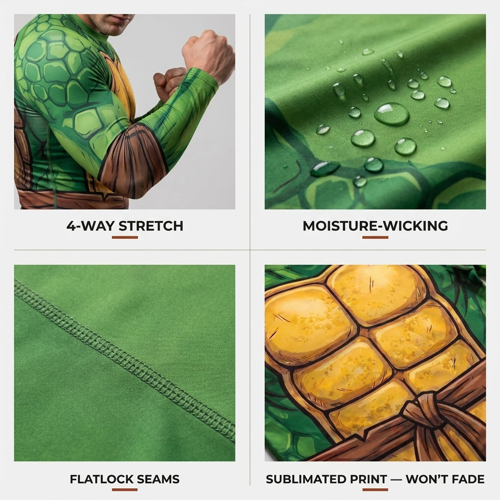 Turtle Rashguard + Shorts Set