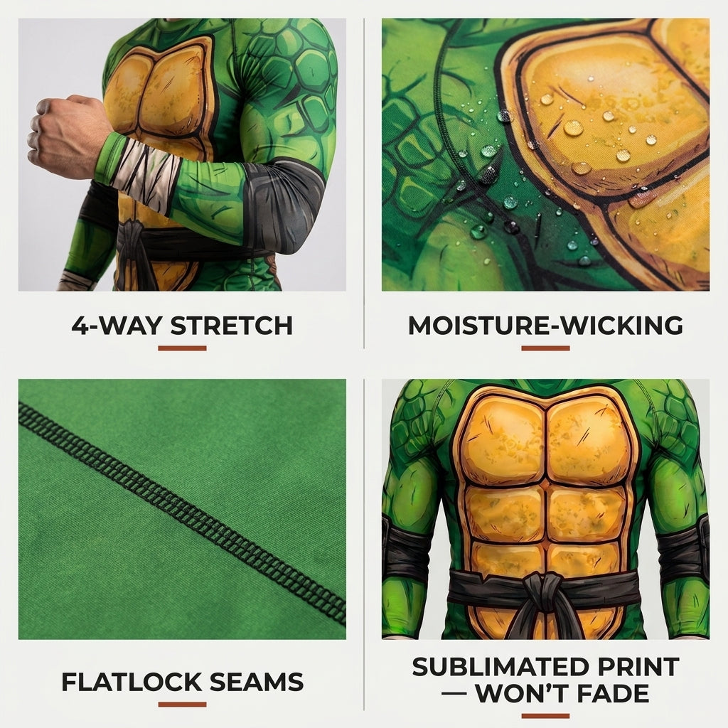Turtle Rashguard + Shorts Set
