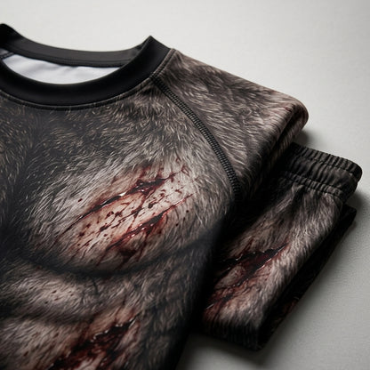 Injured Wolf Rashguard + Shorts Set