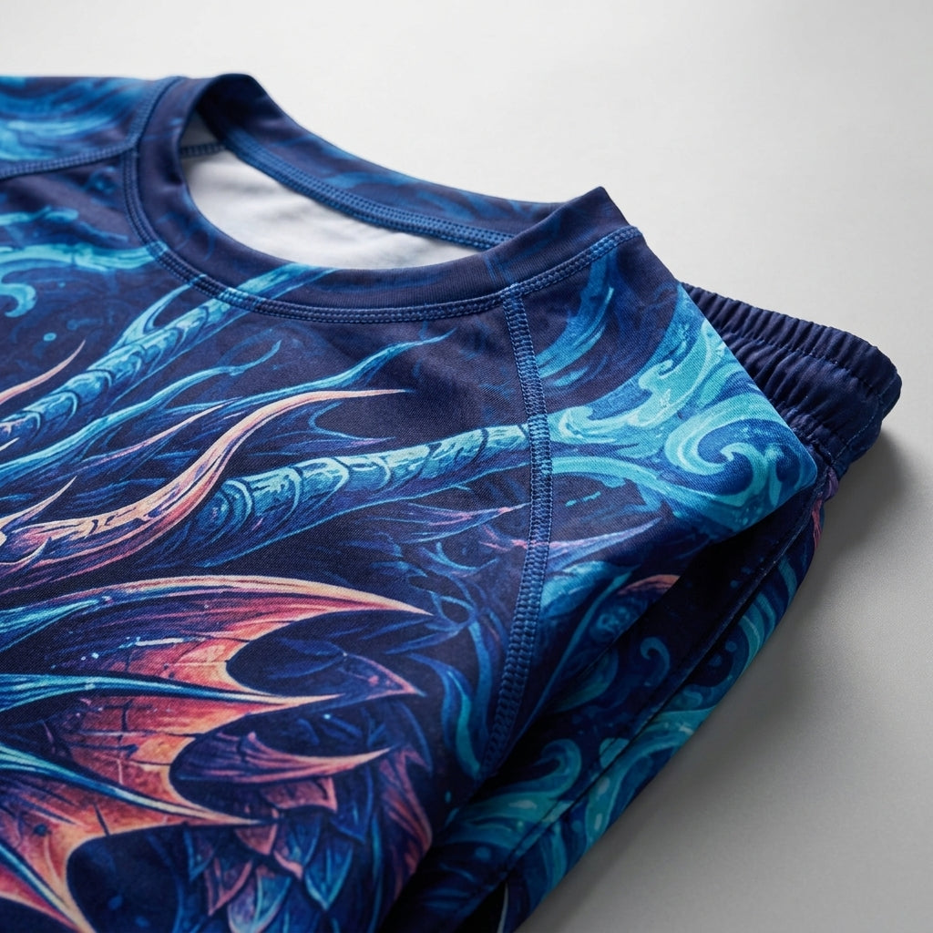 Blue Dragon Rashguard + Shorts Set