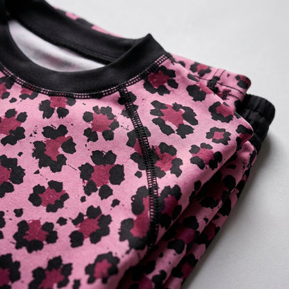 Pink Leopard — Rashguard + Shorts Set