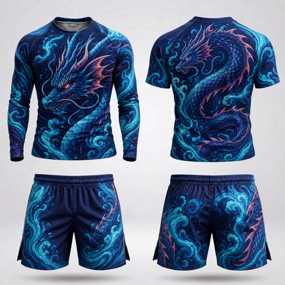 Blue Dragon Rashguard + Shorts Set