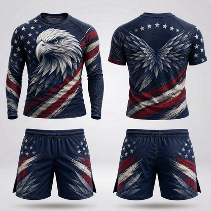 American Eagle Rashguard + Shorts Set
