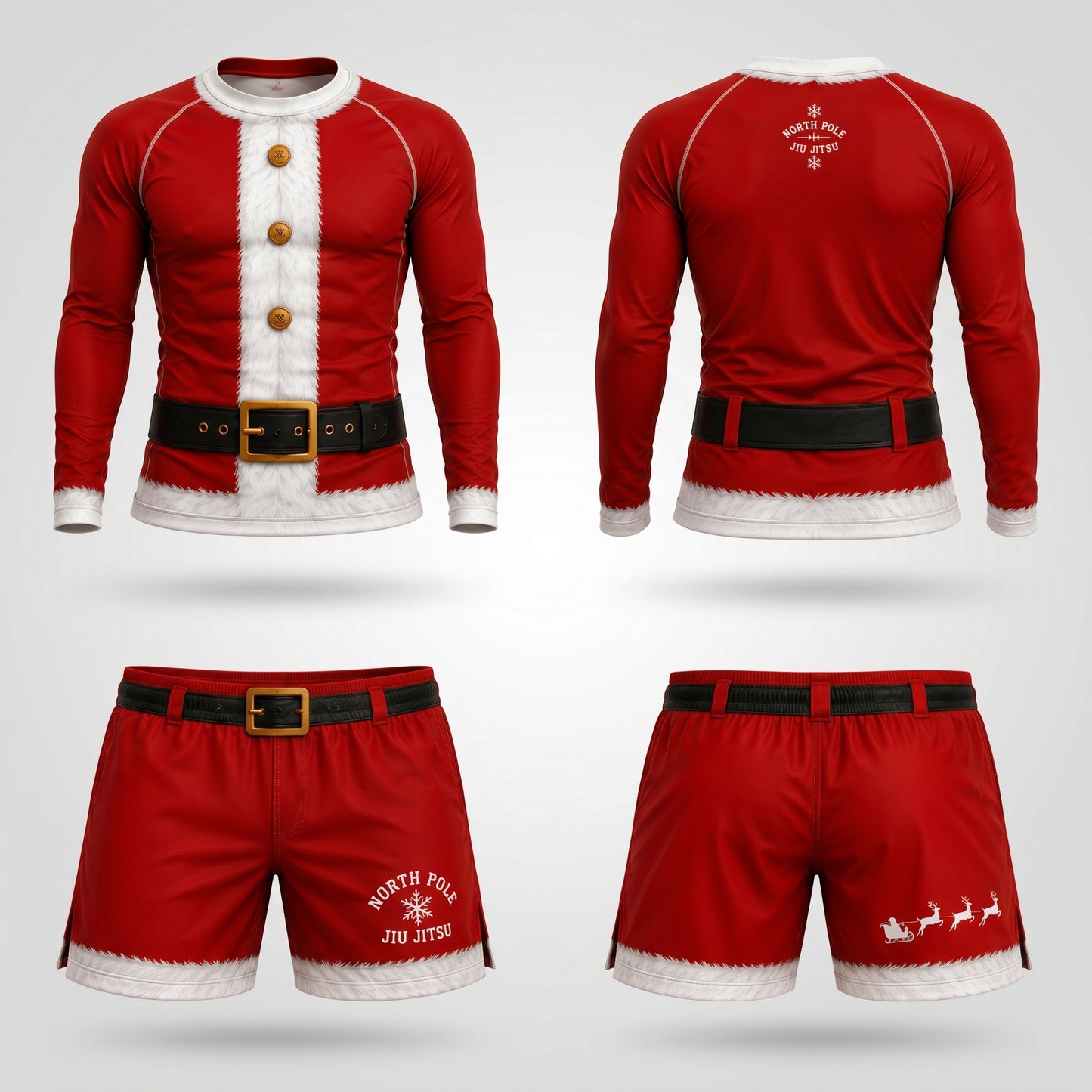 Santa  — Rashguard + Shorts Set