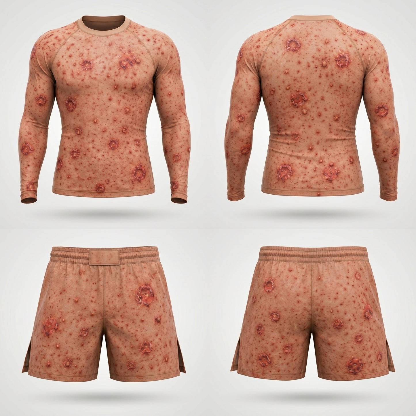 Ring Worm— Rashguard + Shorts Set