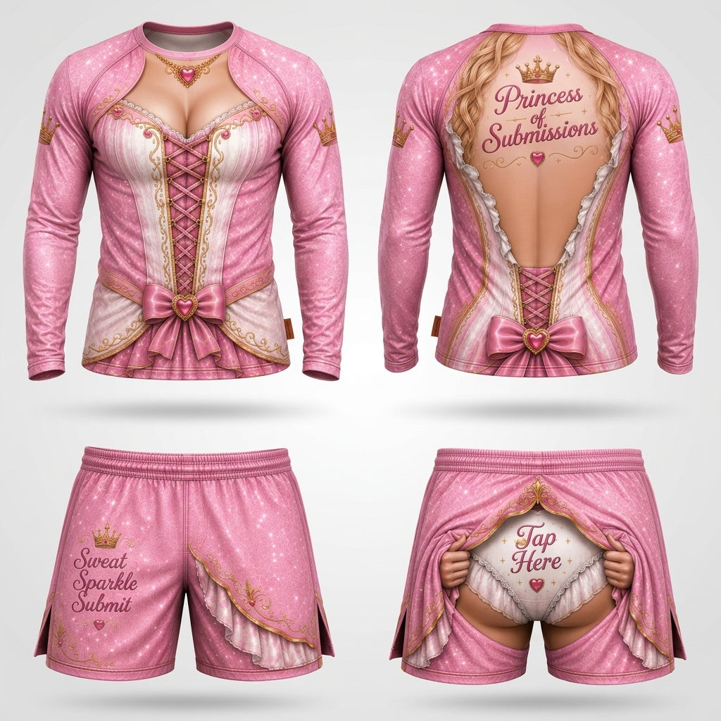 Sexy Princess— Rashguard + Shorts Set