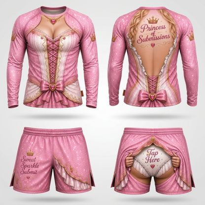 Sexy Princess— Rashguard + Shorts Set