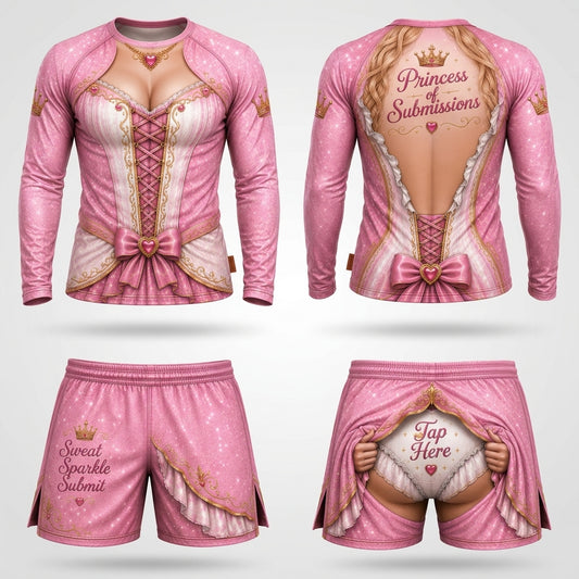 Sexy Princess— Rashguard + Shorts Set