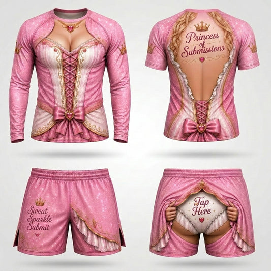 Sexy Princess— Rashguard + Shorts Set
