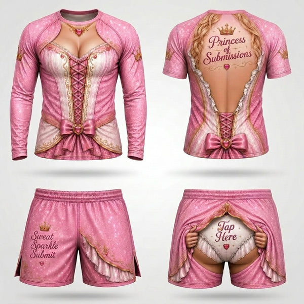Sexy Princess— Rashguard + Shorts Set