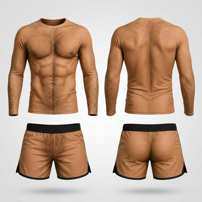 Naked— Rashguard + Shorts Set