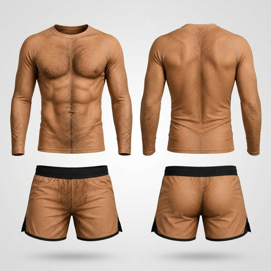 Naked— Rashguard + Shorts Set