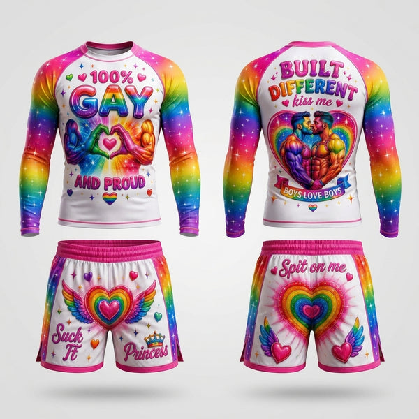 100% Gay — Rashguard + Shorts Set