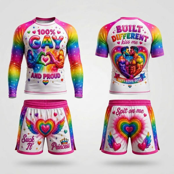 100% Gay — Rashguard + Shorts Set
