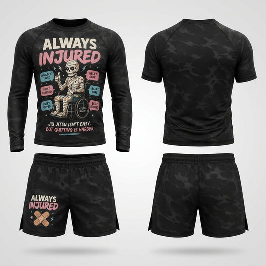 Always Injured — Rashguard + Shorts Set