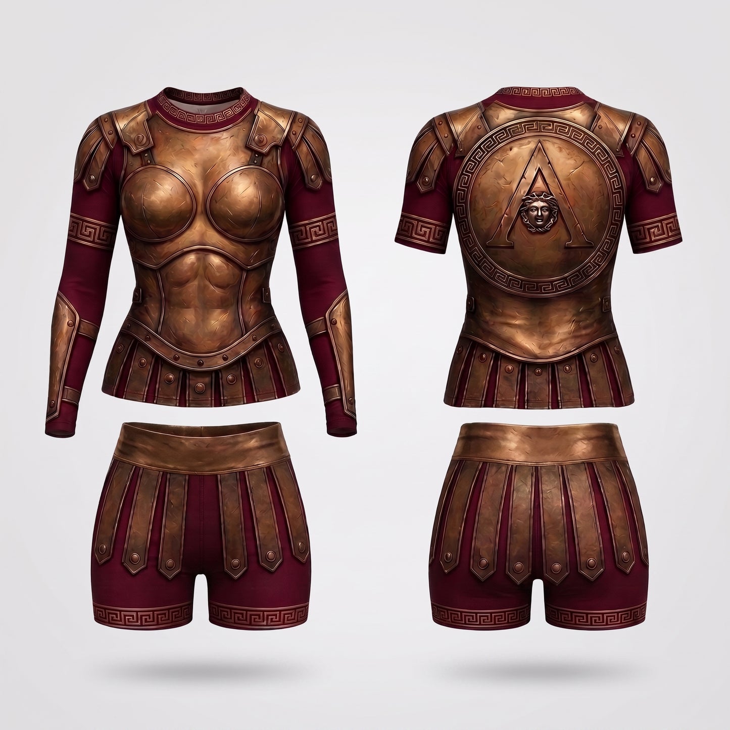 Gladiator (Women)— Rashguard + Shorts Set