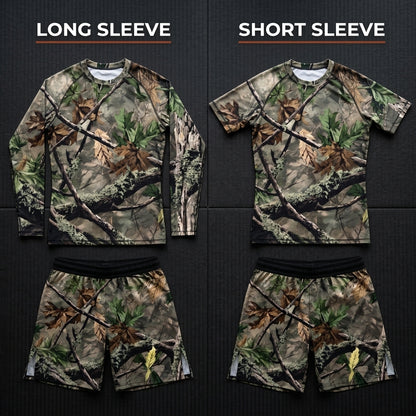 Tree Camo Rashguard + Shorts Set