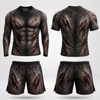 Injured Wolf Rashguard + Shorts Set
